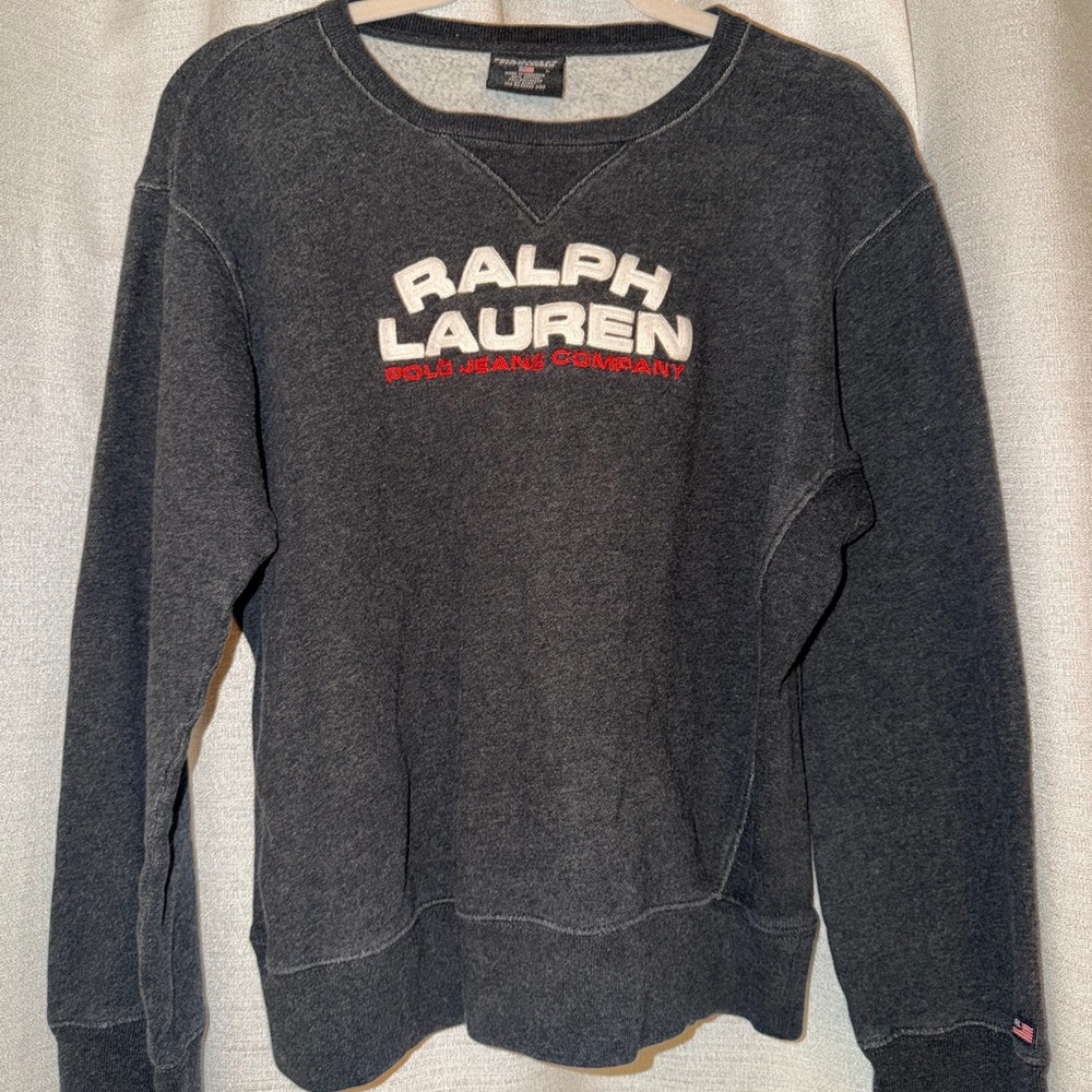 Ralph Lauren Charcoal Crewneck Sweatshirt